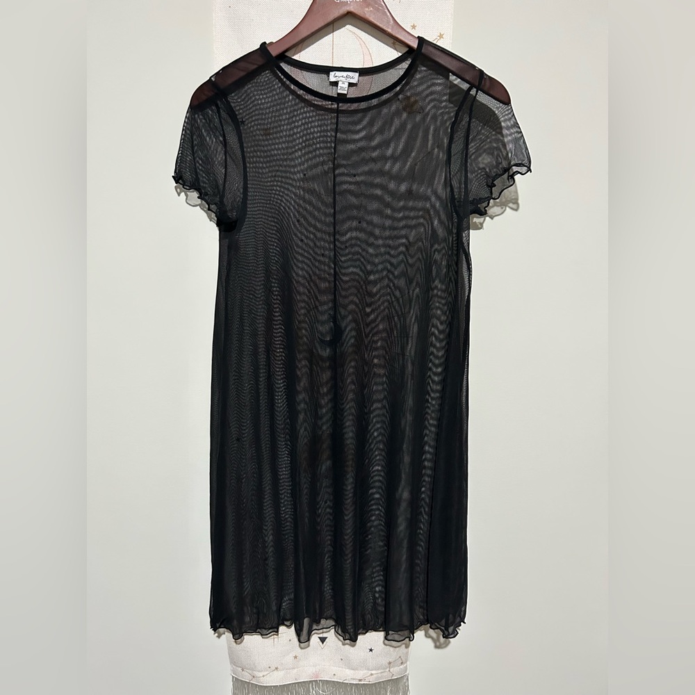 Sheer little black dress